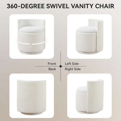 Tabouret Velvet Wave™ avec Rangement Intégré
